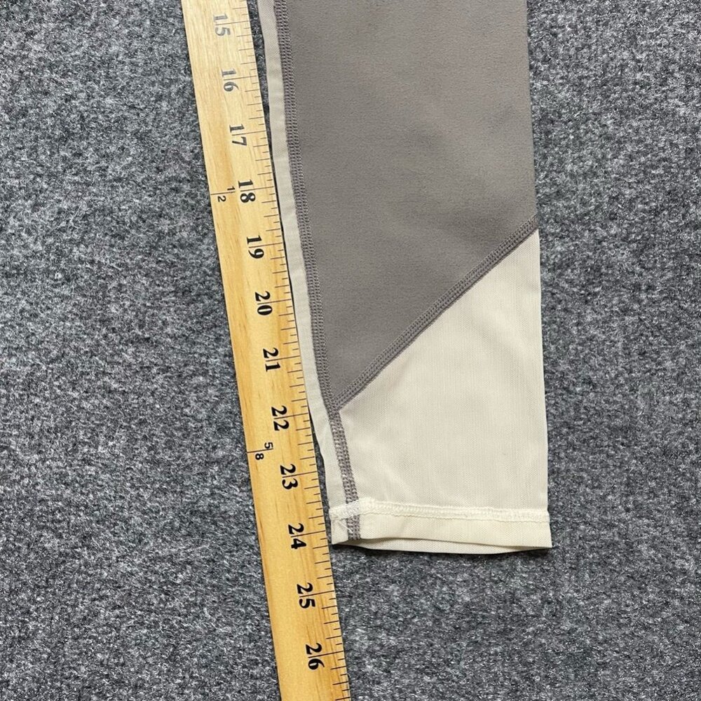 Fabletics Womens Leggings Pants Gray Yoga Waistband Mesh Cutouts Running XS - Picture 8 of 8